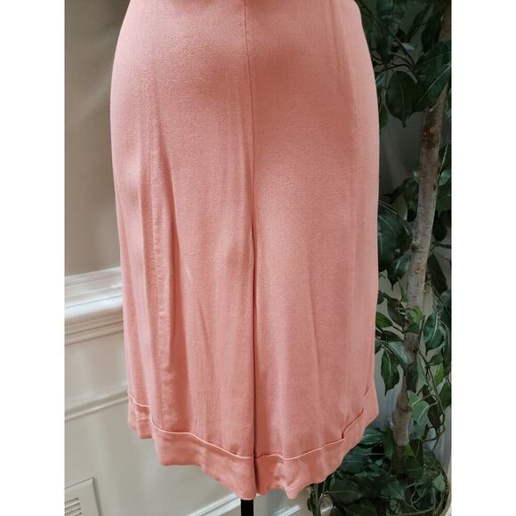 A Loves A Womens Pink Backless Ruched Wide Strap Lace Up V Neck Jumpsuit Size XS - Picture 4 of 16